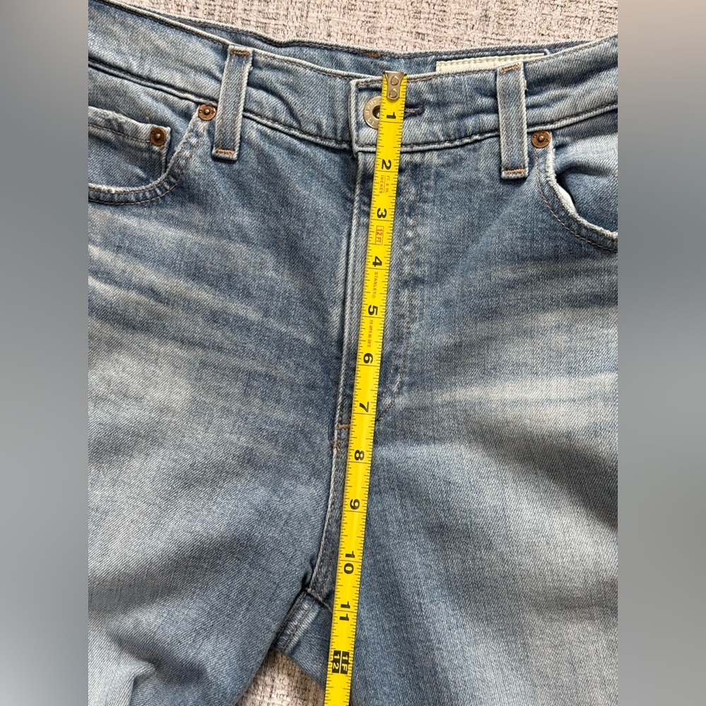 AG Adriano Goldschmied Brinley Mid Rise Straight Leg Jeans Size 28 - Picture 12 of 13